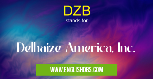 DZB means Delhaize America, Inc. DZB