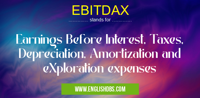 EBITDAX means Earnings Before Interest, Taxes, Depreciation, Amortization and eXploration expenses EBITDAX