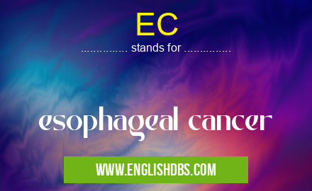 EC means esophageal cancer EC
