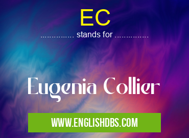 EC means Eugenia Collier EC