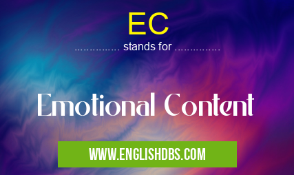 EC means Emotional Content EC