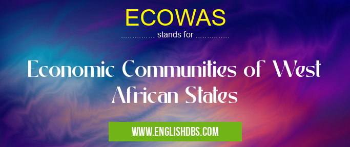 ECOWAS means Economic Communities of West African States ECOWAS