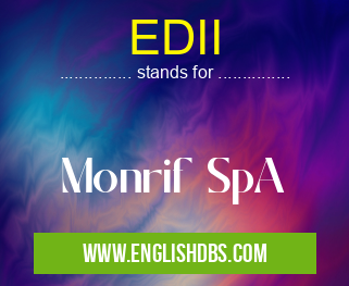 EDII means Monrif SpA EDII