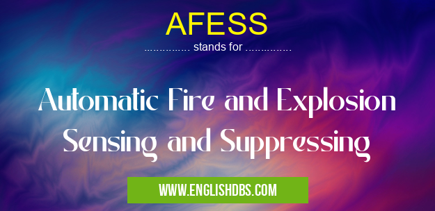 AFESS means Automatic Fire and Explosion Sensing and Suppressing AFESS