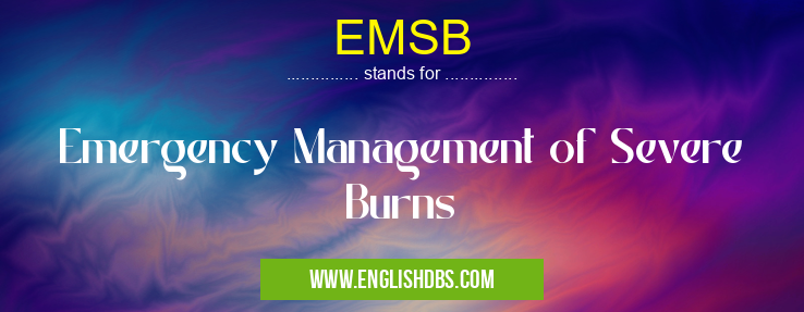 EMSB means Emergency Management of Severe Burns EMSB