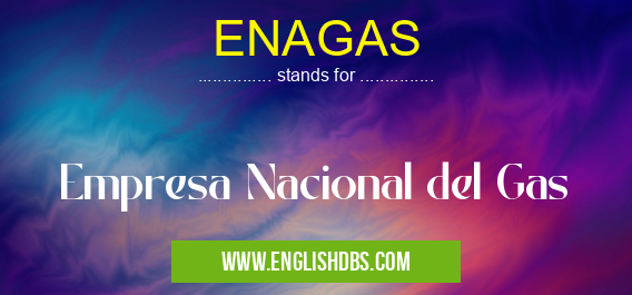 ENAGAS means Empresa Nacional del Gas ENAGAS