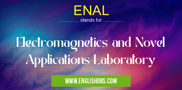 ENAL means Electromagnetics and Novel Applications Laboratory ENAL