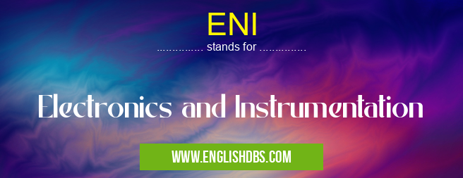 ENI means Electronics and Instrumentation ENI