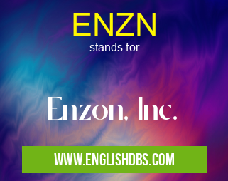 ENZN means Enzon, Inc. ENZN