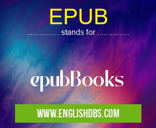 EPUB means epubBooks EPUB