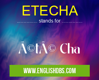 ETECHA means été Cha ETECHA