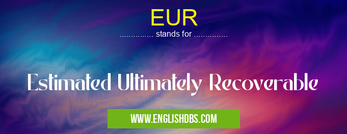 EUR means Estimated Ultimately Recoverable EUR