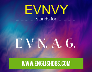 EVNVY means E V N, A. G. EVNVY