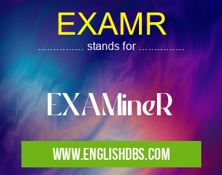 EXAMR means EXAMineR EXAMR