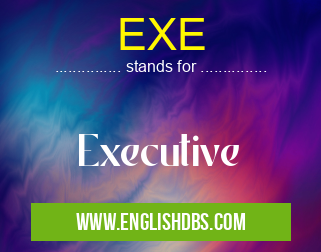 EXE means Executive EXE
