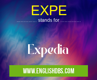 EXPE means Expedia EXPE