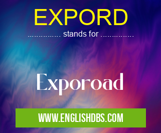 EXPORD means Exporoad EXPORD