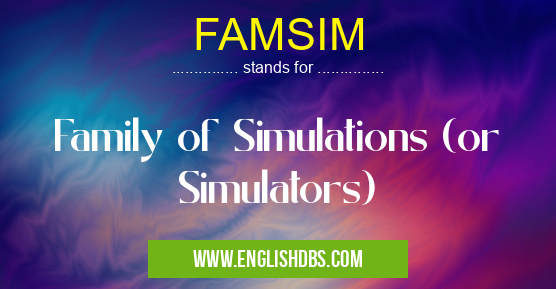 FAMSIM means Family of Simulations (or Simulators) FAMSIM