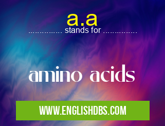 a.a means amino acids a.a