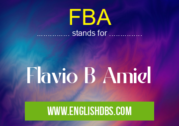 FBA means Flavio B Amiel FBA