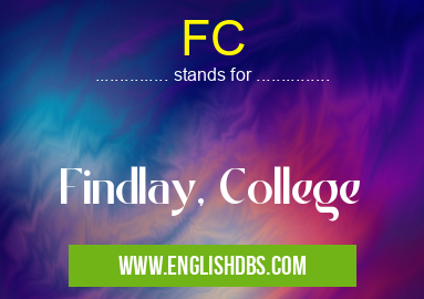 FC means Findlay, College FC