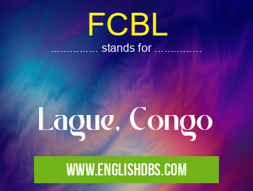 FCBL means Lague, Congo FCBL