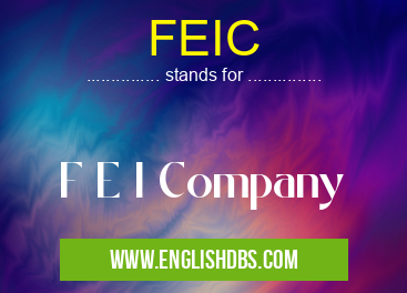 FEIC means F E I Company FEIC