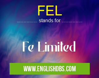 FEL means Fe Limited FEL