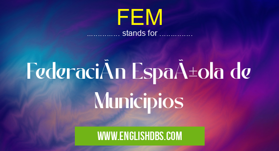 FEM means Federación Española de Municipios FEM