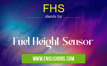 FHS means Fuel Height Sensor FHS