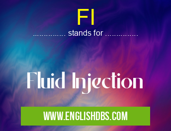 FI means Fluid Injection FI