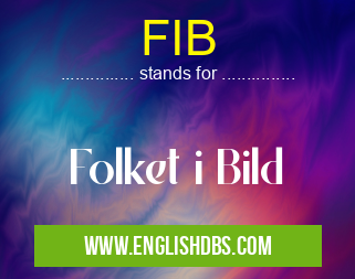 FIB means Folket i Bild FIB