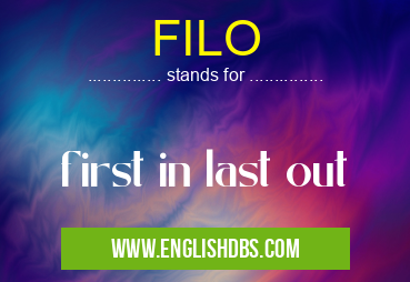 FILO means first in last out FILO