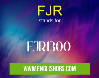 FJR means FJR1300 FJR