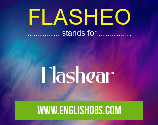 FLASHEO means Flashear FLASHEO
