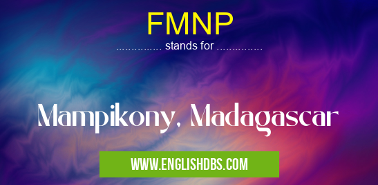 FMNP means Mampikony, Madagascar FMNP