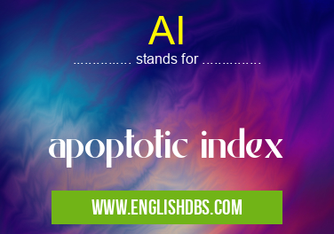 AI means apoptotic index AI