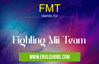 FMT means Fighting Mii Team FMT