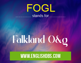 FOGL means Falkland O&g FOGL