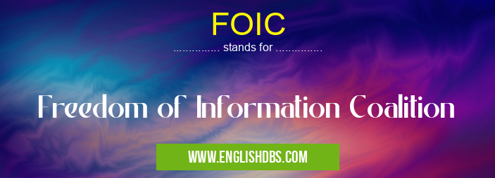 FOIC means Freedom of Information Coalition FOIC