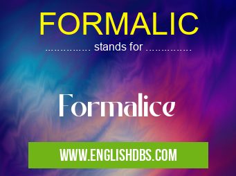 FORMALIC means Formalice FORMALIC