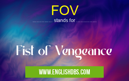 FOV means Fist of Vengeance FOV