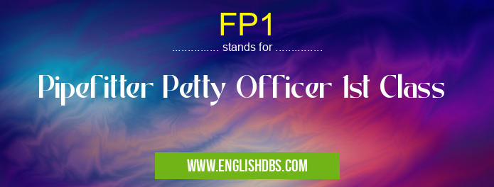 FP1 means Pipefitter Petty Officer 1st Class FP1