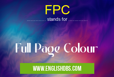 FPC means Full Page Colour FPC