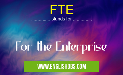FTE means For the Enterprise FTE