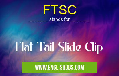 FTSC means Flat Tail Slide Clip FTSC