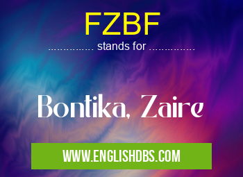 FZBF means Bontika, Zaire FZBF