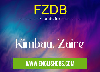 FZDB means Kimbau, Zaire FZDB