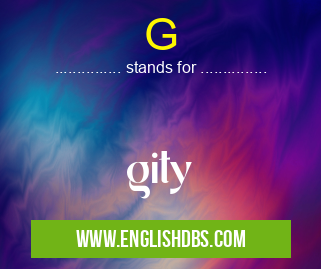 G means gity G