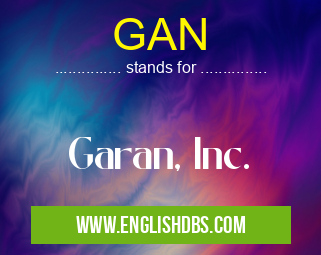 GAN means Garan, Inc. GAN